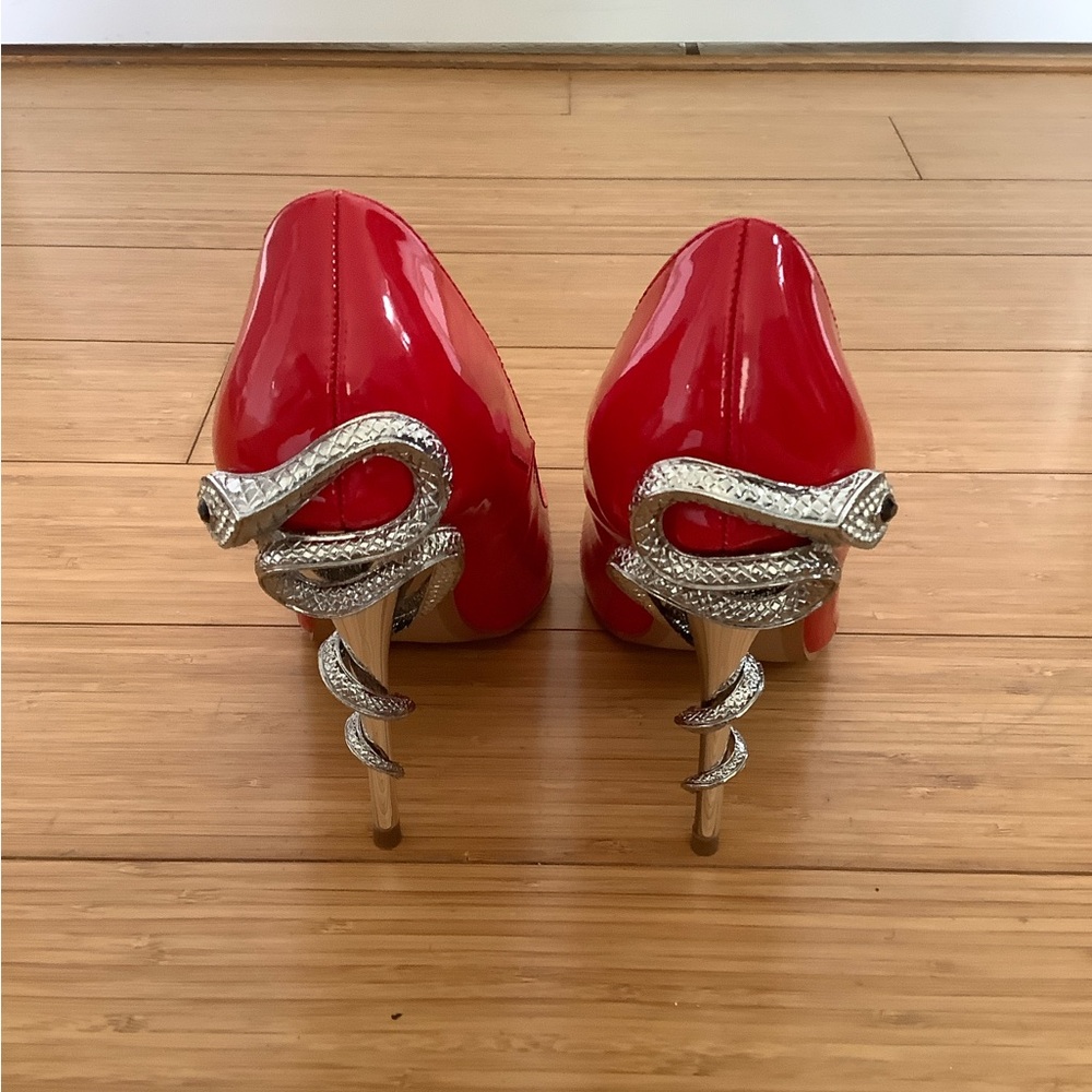 BRAND NEW!! Shoe Dazzle Vibrant Red Heels🔥 - Picture 6 of 7